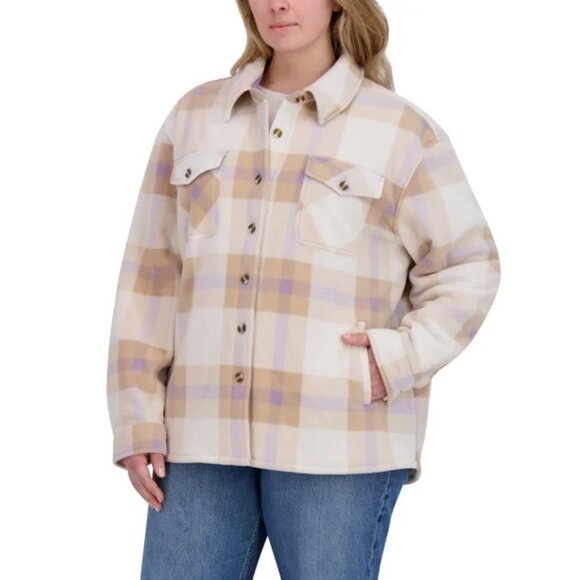 SAGE Women's Plush Shirt Jacket - Picture 6 of 8